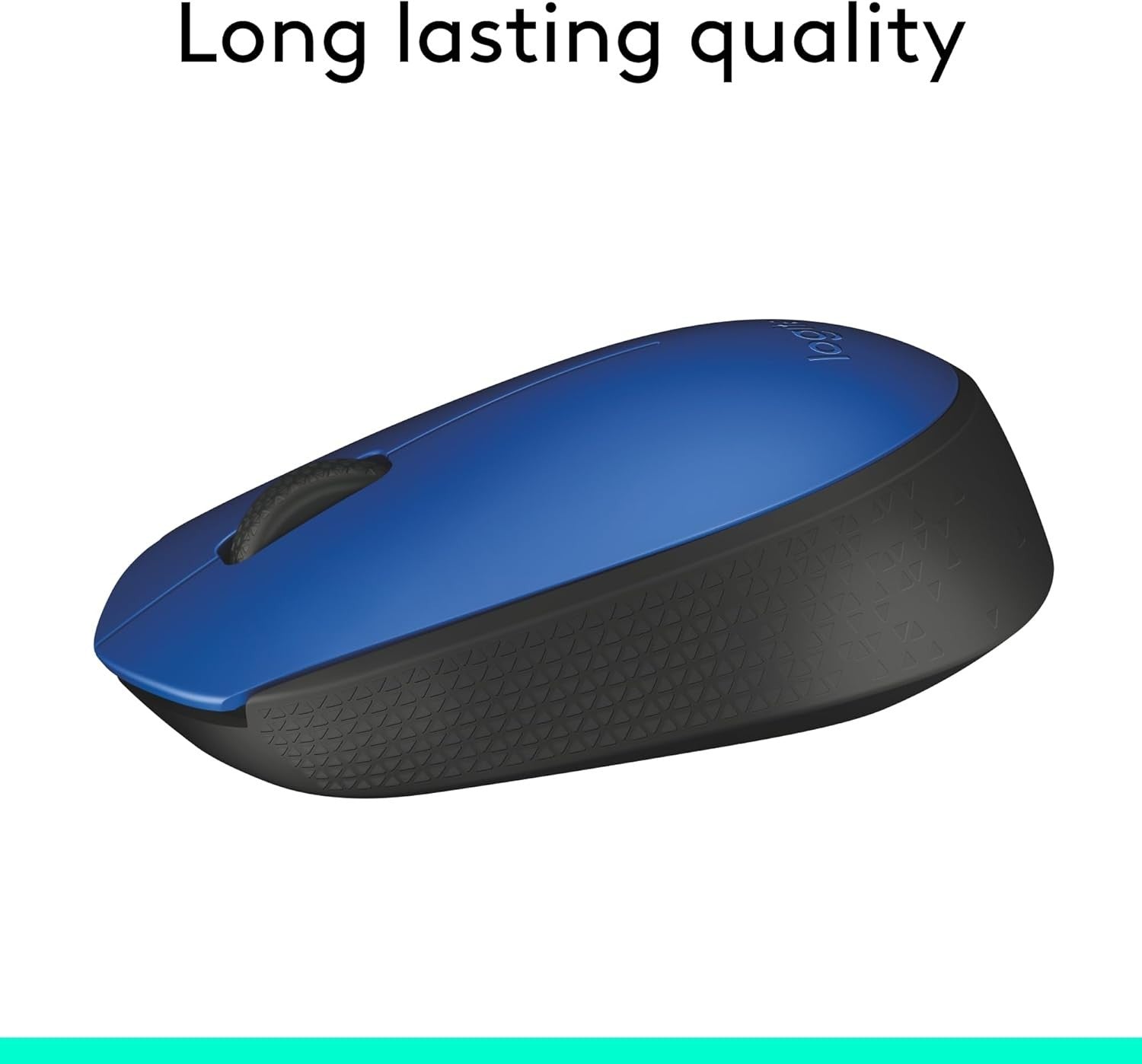 Wireless Mouse 2.4GHz USB Optical Laptop PC 12 Month Battery Blue