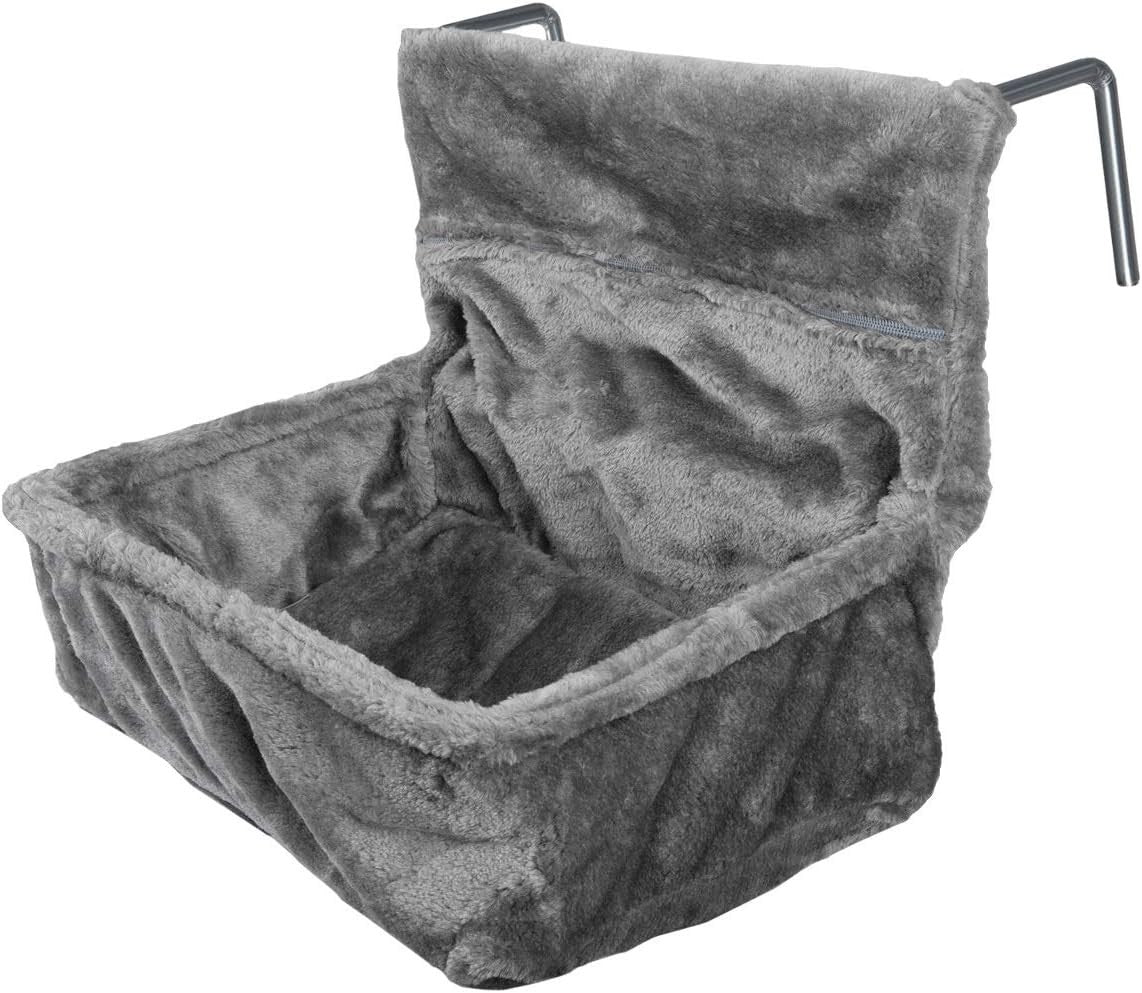 Radiator Cat Bed Hanging Plush Hammock Adjustable Frame Cushion Grey