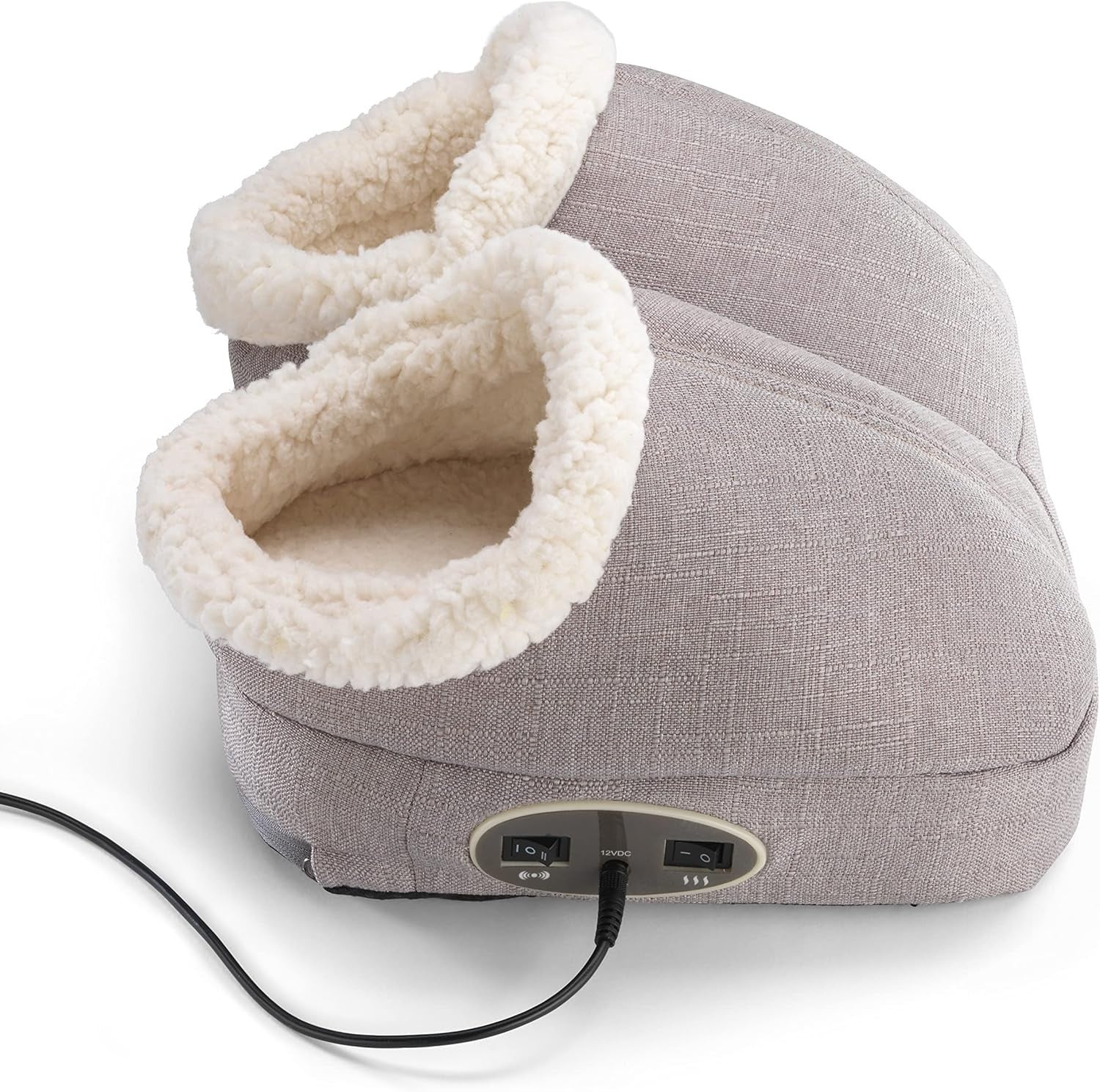 Heated Vibrating Foot Massager Dual Intensity Gentle Warming Relief