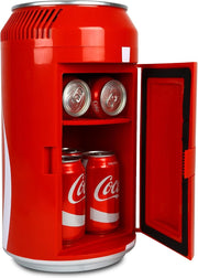 5.4L Mini Fridge Cooler | Portable Desk & Car Cooler, Retro Red Design