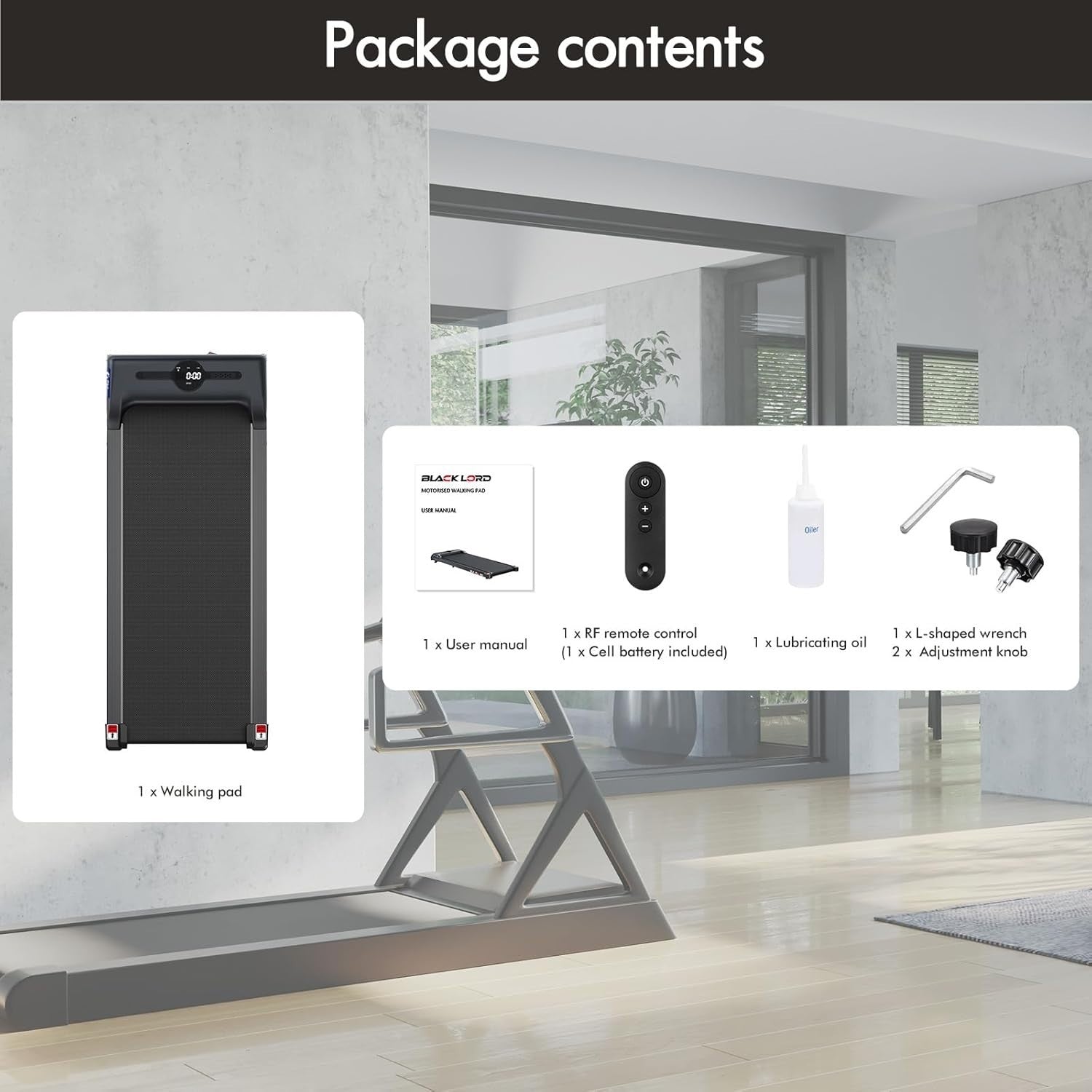 Under Desk Treadmill 2.2HP Foldable Running Machine LED Display Bluetooth