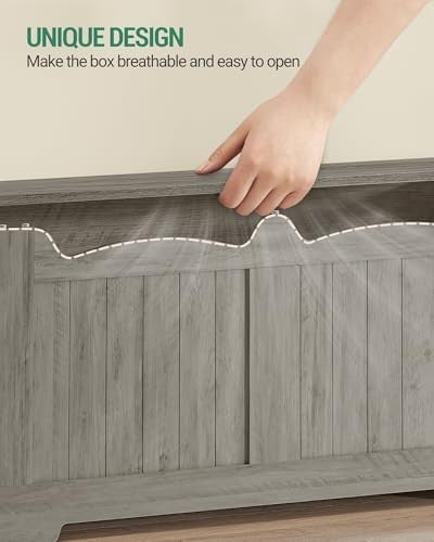 Lift-Top Wooden Storage Bench with Shoe Organizer & Removable Lid