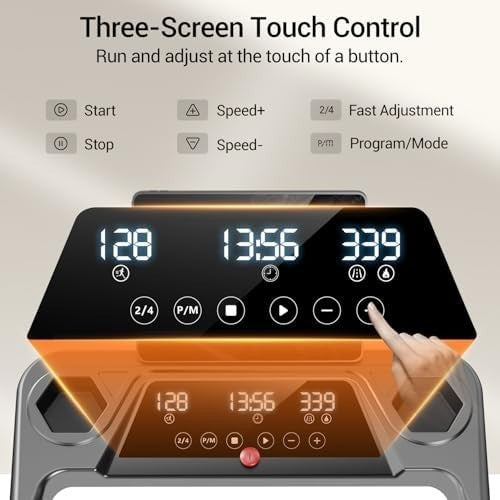3.0HP Folding Treadmill 12KM/H 15% Incline Walking Pad Home Office