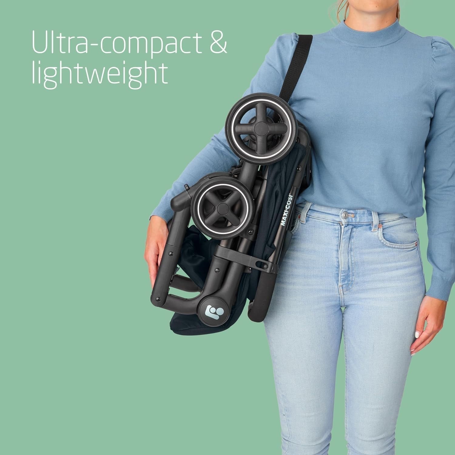 Lightweight Compact Stroller Auto Fold Lie-Flat Pushchair 0-22kg Graphite