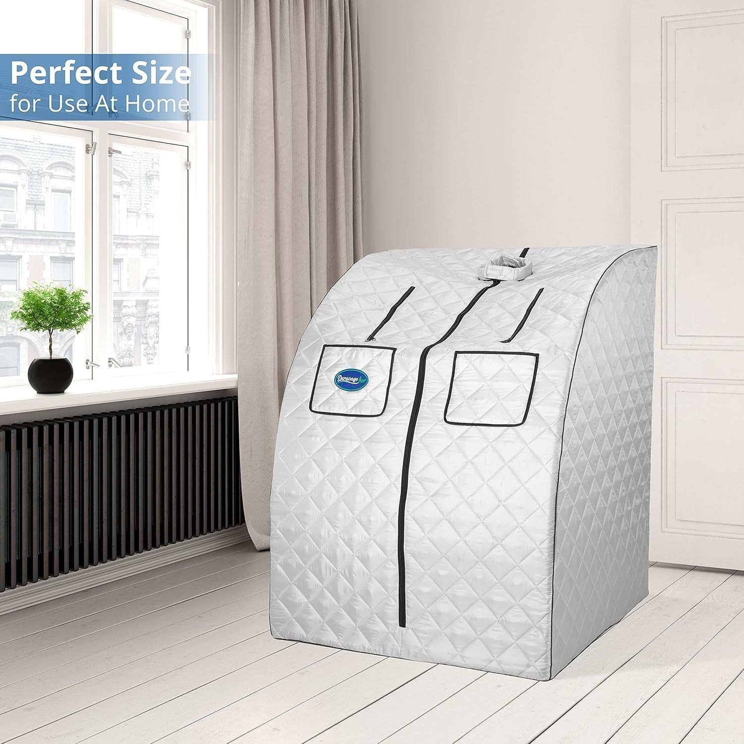 Oversized Portable Steam Sauna Home Spa 800W Timer Detox Weight Loss Chair