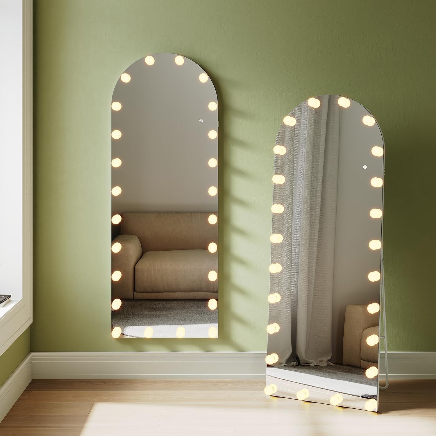 Hollywood Full Length Mirror 160x60cm with Lights & Plug – 3 Colours