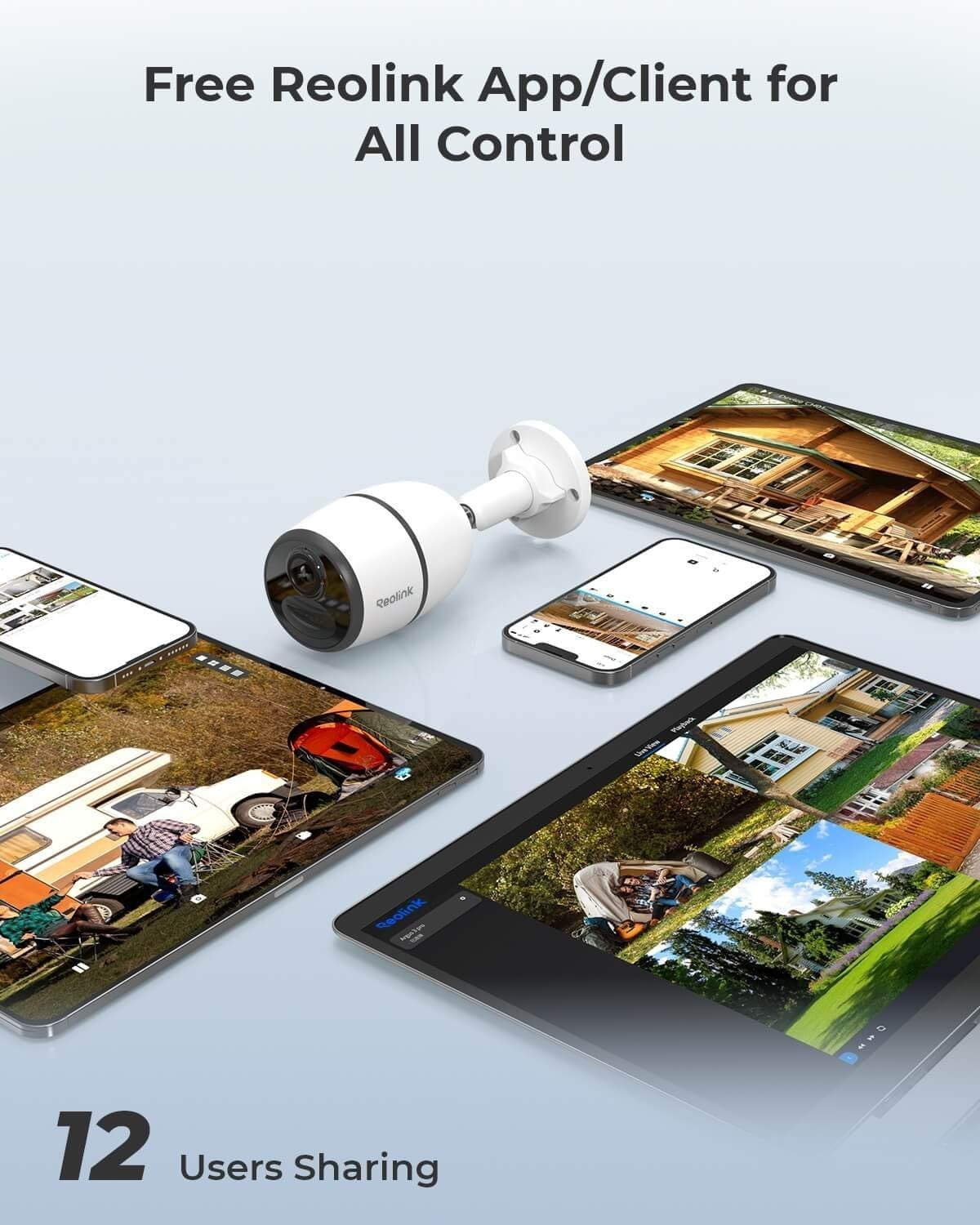 4G LTE Security Camera No WiFi 2K HD Battery Powered CCTV