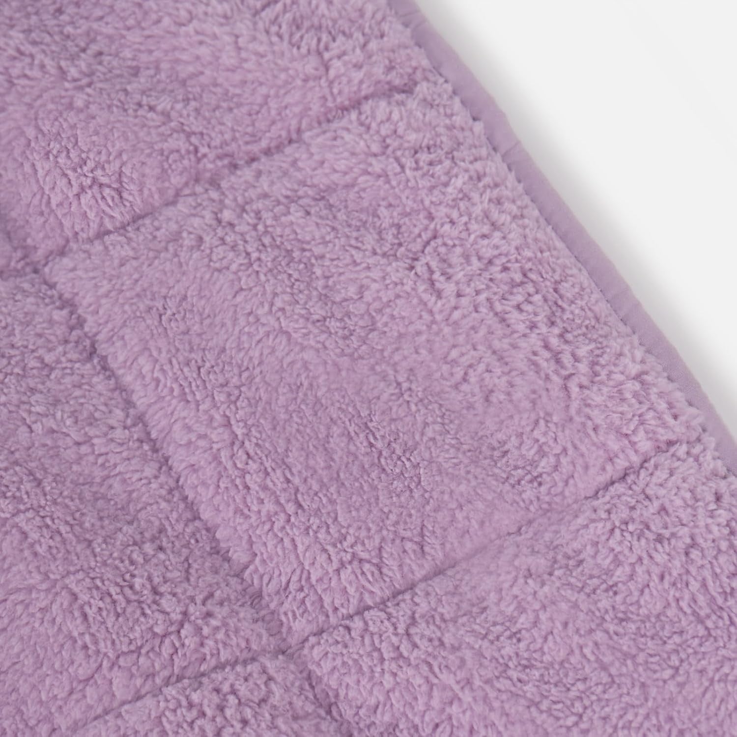 3kg Weighted Blanket 100x150cm Lilac Teddy Fleece Reversible Sleep Aid
