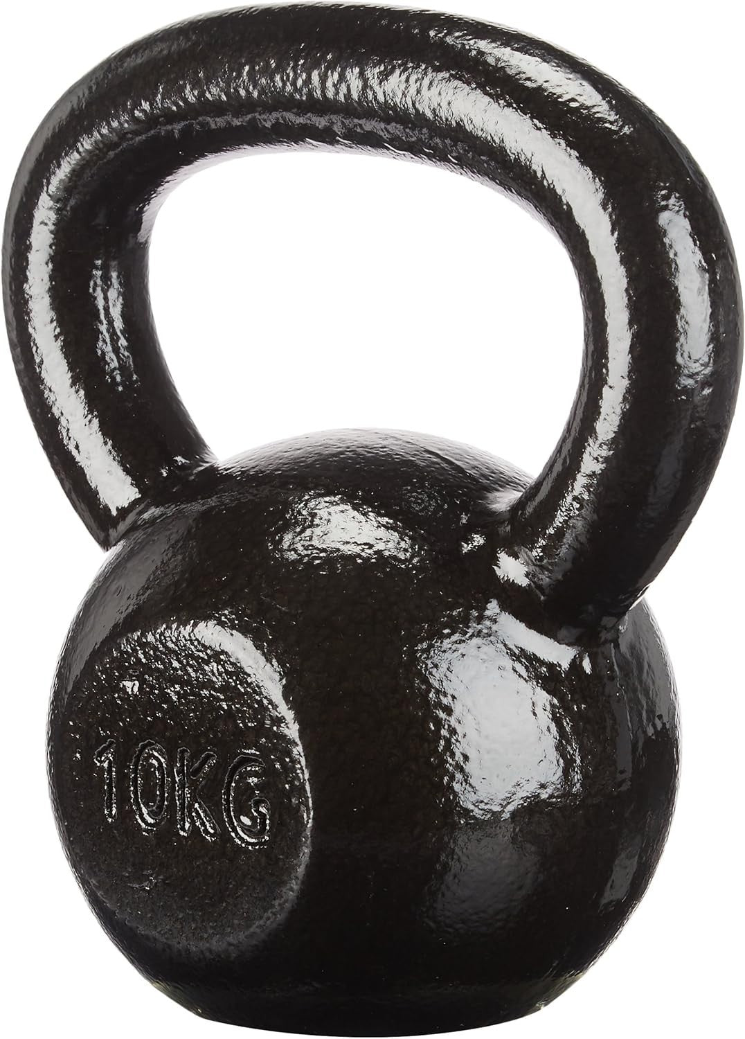 Neoprene Dumbbell Pair 2x5kg Hex Weights + 10kg Cast Iron Kettlebell