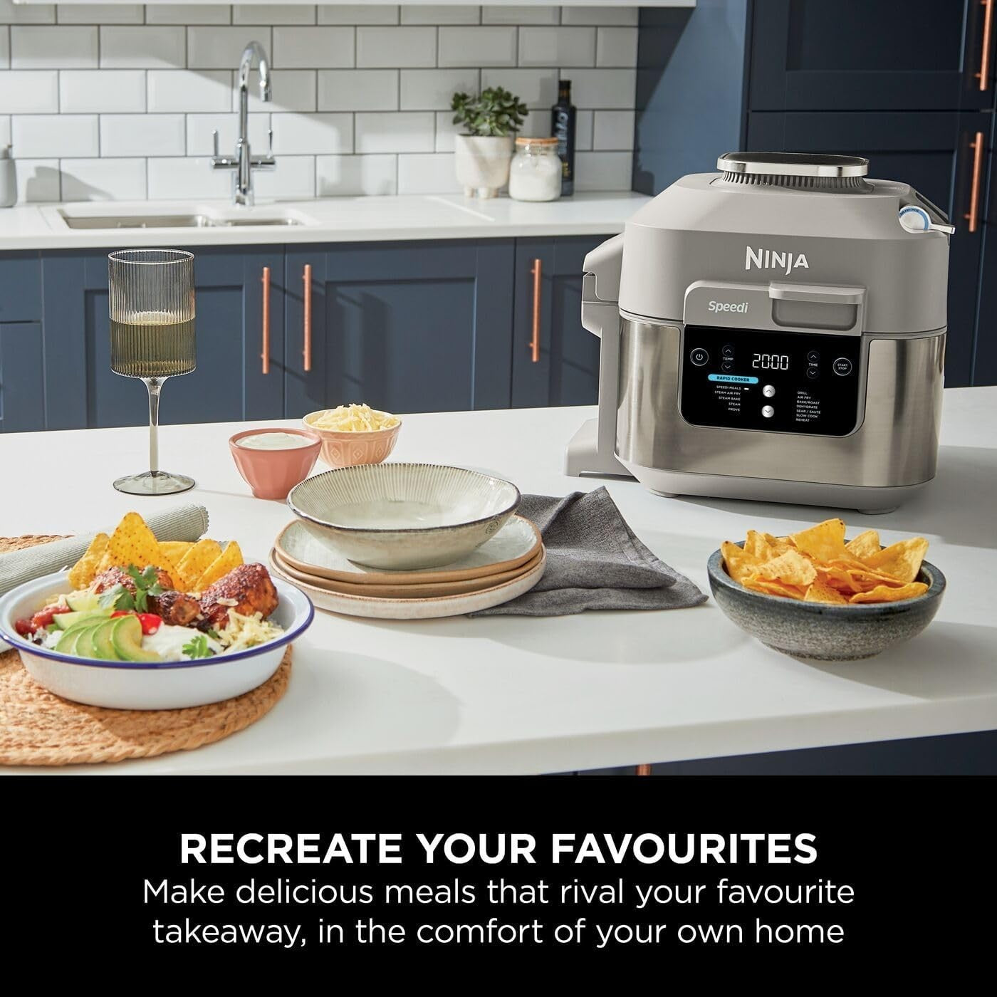 12-in-1 Multi Cooker Air Fryer Slow Cooker 5.7L Steam Air Fry Fast Meals