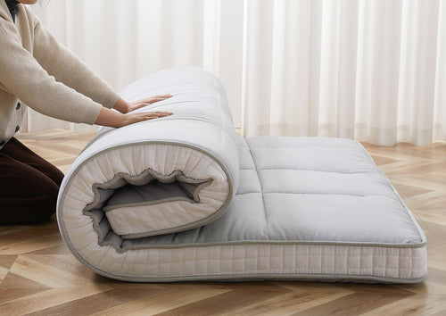 Luxury 10cm Double Memory Foam Floor Futon Mattress Foldable Tatami Bed