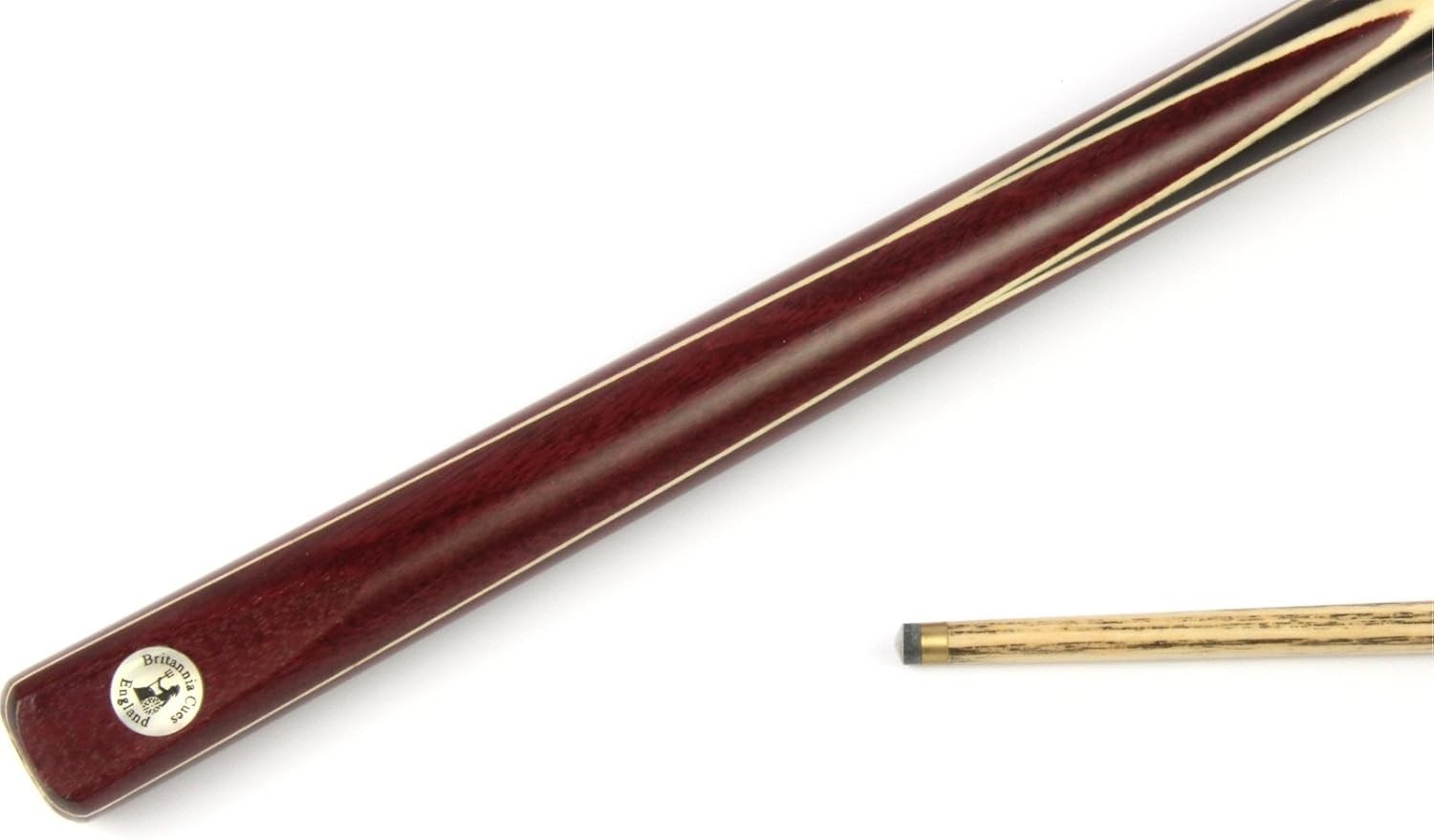 57in Hand Spliced English Pool Cue 2pc 7.5mm Tip Ash Ebony + Extension