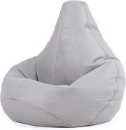 Kids Outdoor Bean Bag Chair Waterproof Gaming Seat – Grey Indoor Use