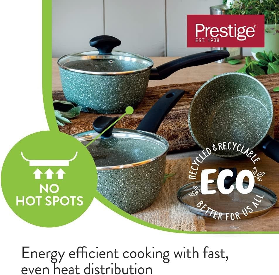 20cm Green Eco Non Stick Frying Pan Induction Compatible Dishwasher Safe