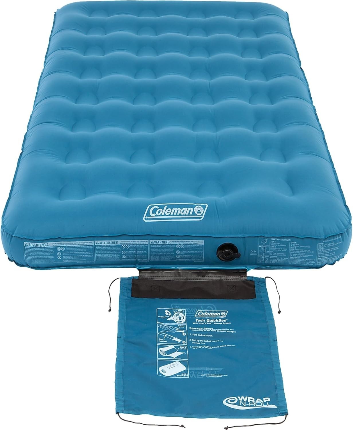 Single Inflatable Air Mattress Camping Bed Blow-Up Guest Mattress Portable