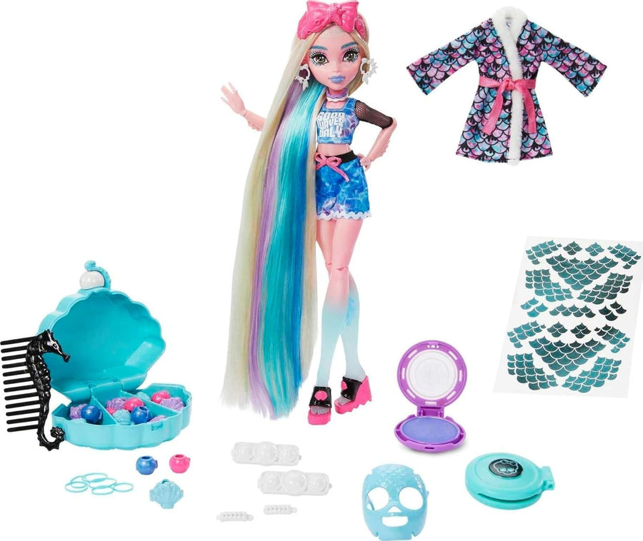 Spa Day Fashion Doll Hair Styling Set Wear Share Accessories Case