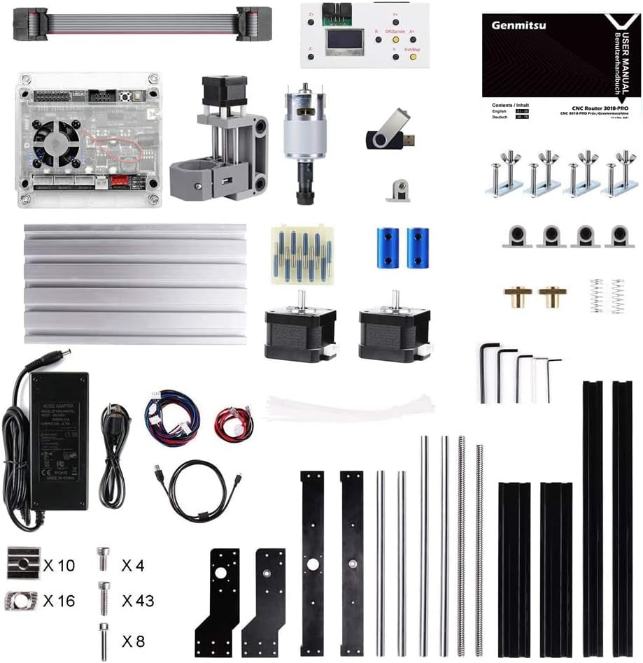 CNC Milling Machine 3-Axis Desktop Router Wood Acrylic Aluminium 3018 Pro