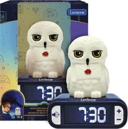 Kids Night Light Alarm Clock Owl Figure LED Backlit LCD Snooze Melodies