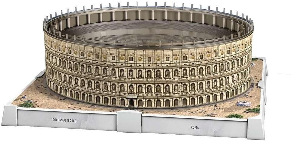 3D Colosseum Puzzle with LED Lights Roman Landmark Model Kit Decor