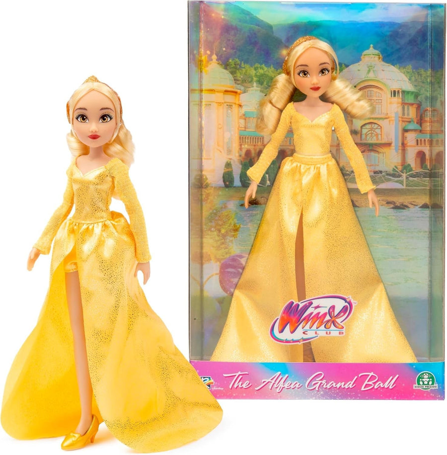 Gold Fairy Ball Gown Fashion Doll Tiara Poseable Collectible