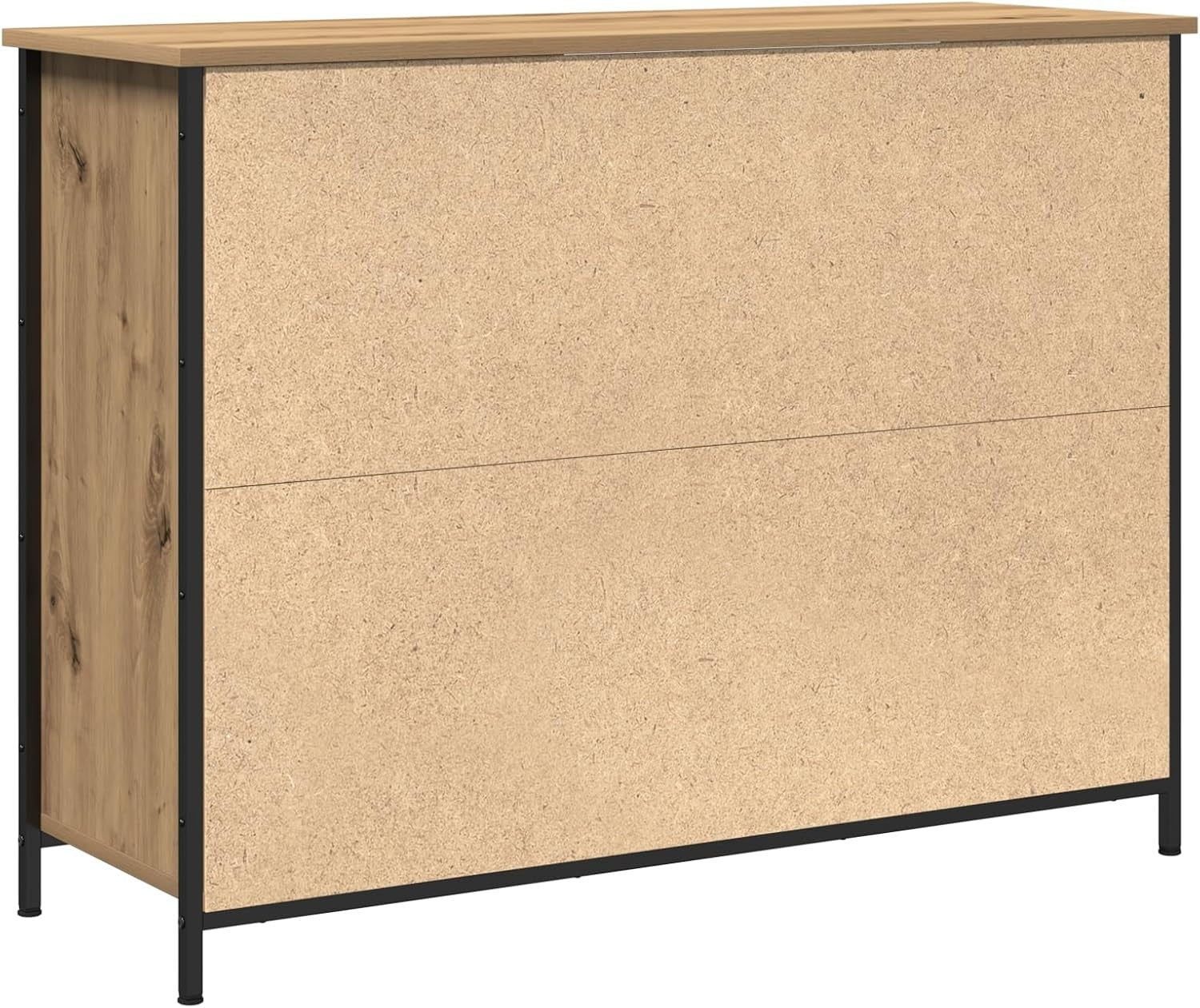 Oak Sideboard Cabinet Glass Doors Storage Unit Modern Wood Buffet Table