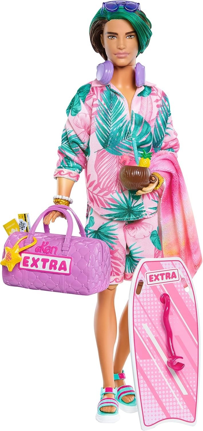 Beach Vacation Fashion Doll Tropical Outfit Boogie Board Accessories