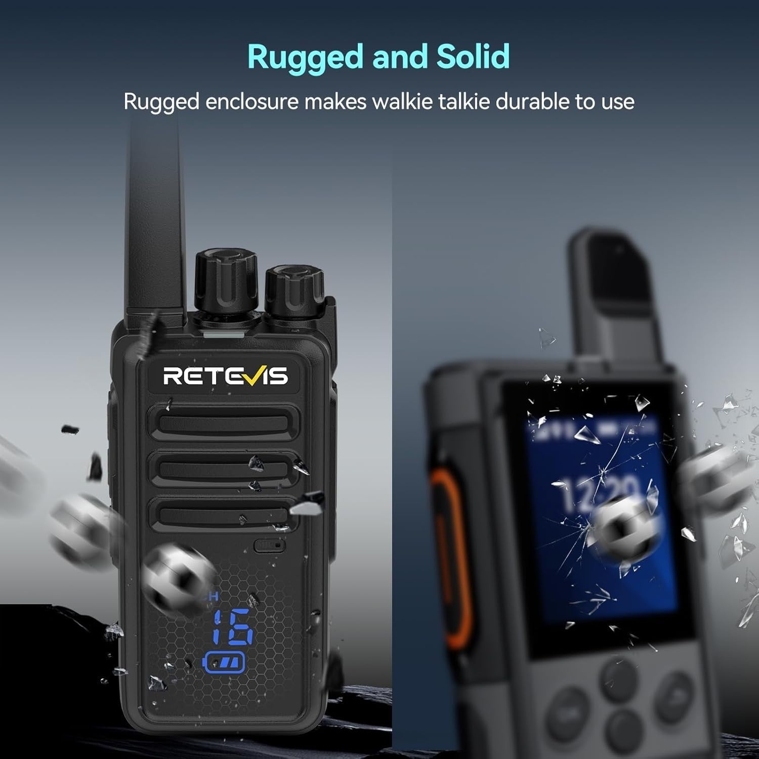 Professional Walkie Talkies 10 Pack PMR446 VOX USB-C w/ 10 Way Charger