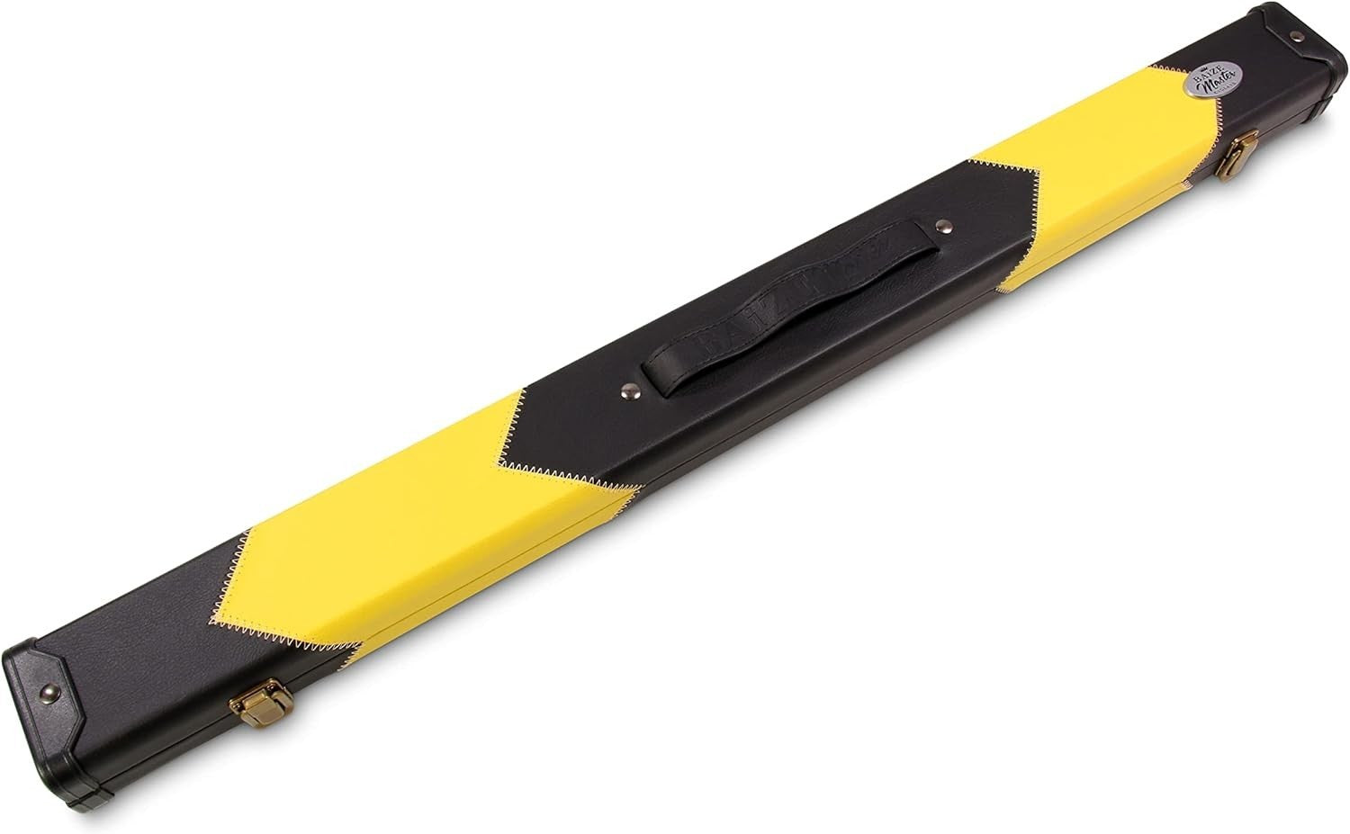 Yellow Hard Cue Case Snooker Pool 2 Piece Centre Joint Protective