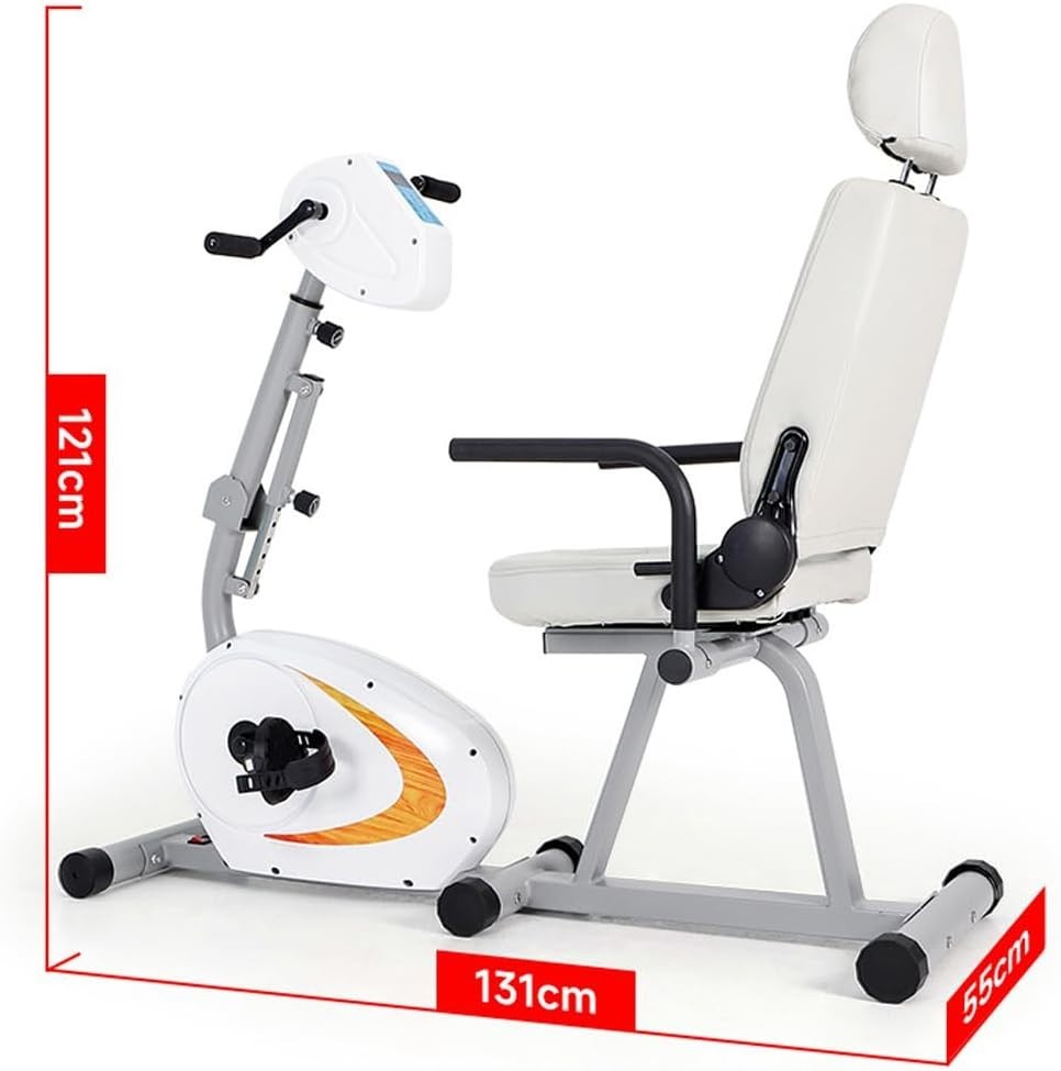 Motorized Recumbent Exercise Bike Electric Arm Leg Trainer Adjustable Seat Rehab