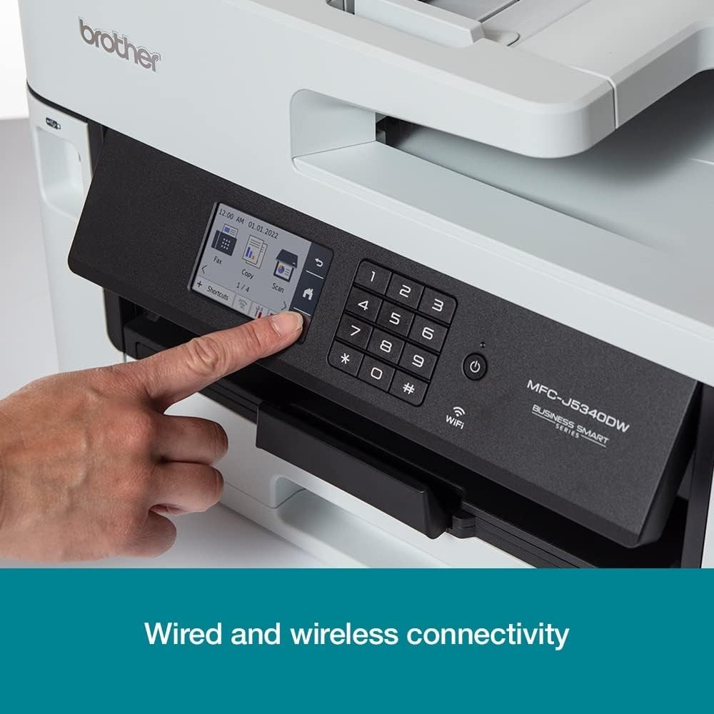 A3 Colour Inkjet Printer 4-in-1 Wi-Fi USB Auto-Duplex Black/White