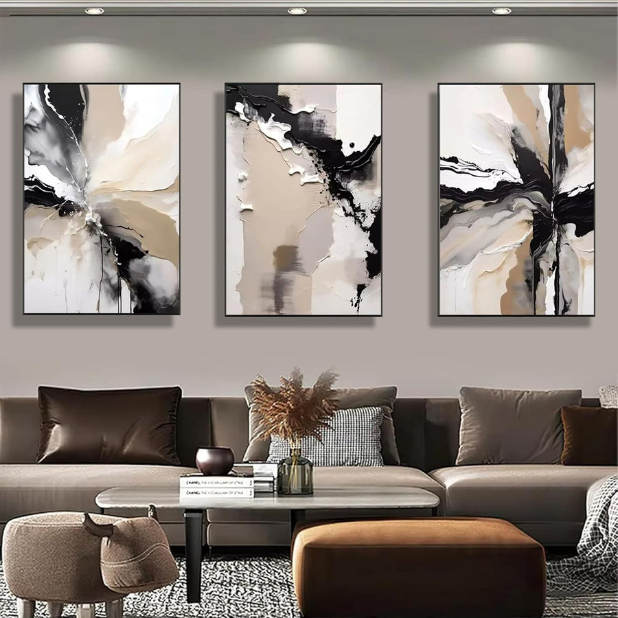 3pcs Nordic Abstract Canvas Wall Art 40x60cm Unframed