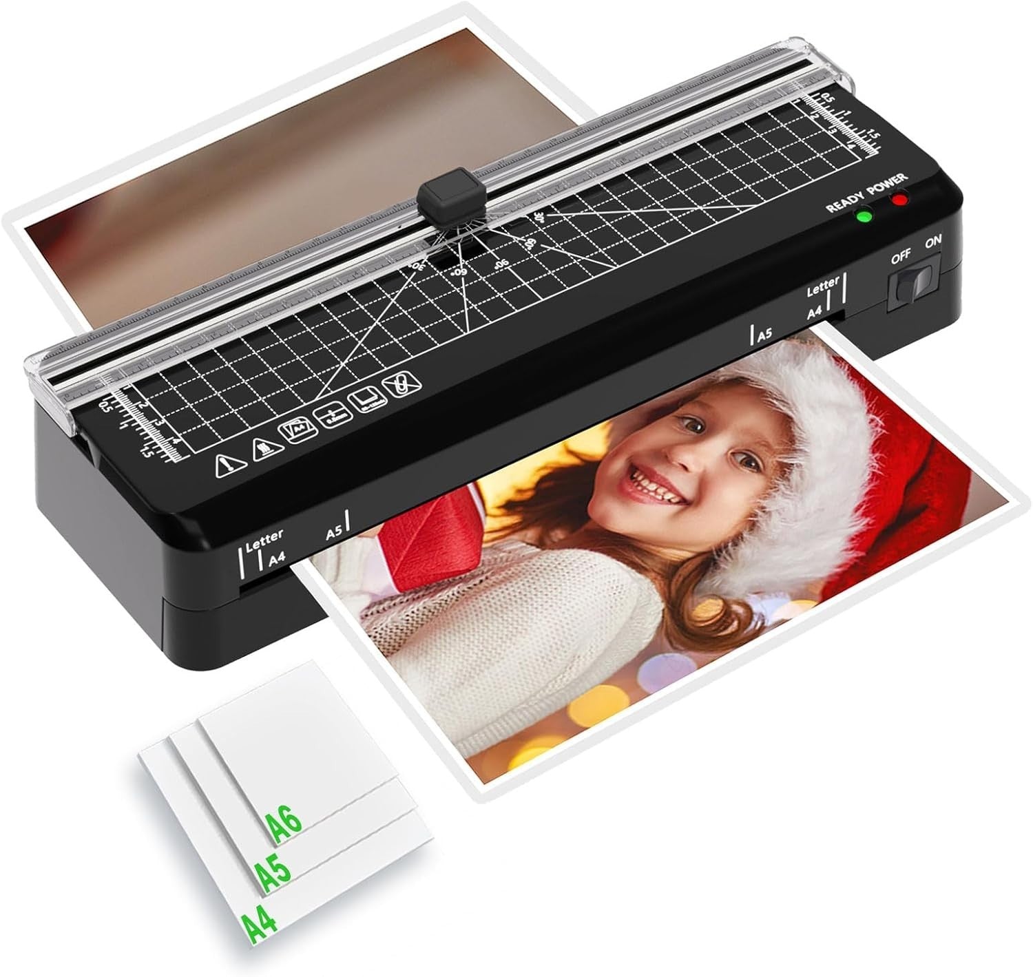 A4 Laminator Fast 70s Warm Up Quiet High Speed Built-In Trimmer