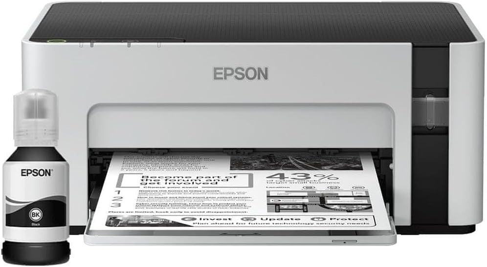 High-Speed Mono Ink Tank Printer Black White | USB A4 | 32ppm Efficient