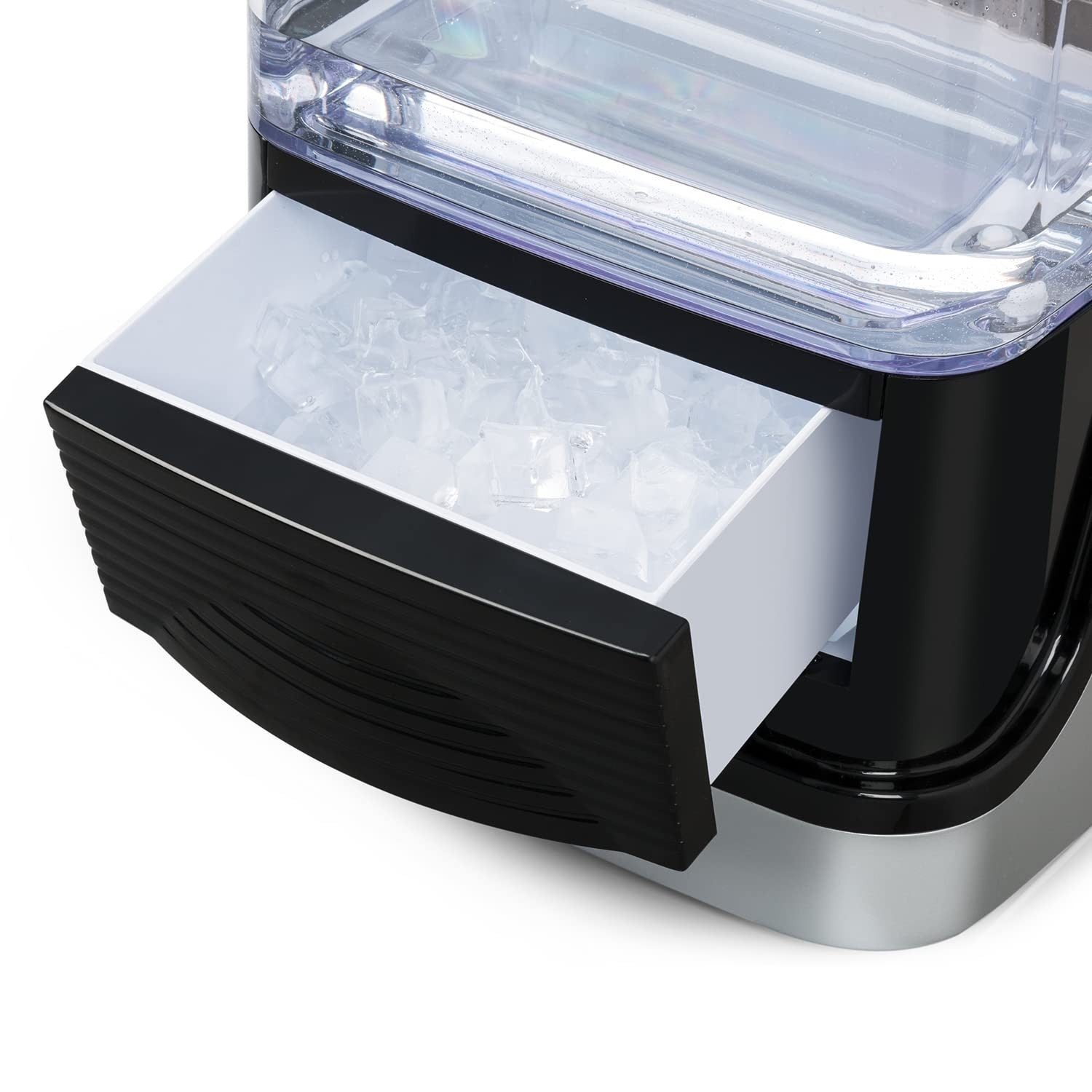 Countertop Ice Maker 15kg Daily Fast Ice Cubes Self Cleaning Home Kitchen