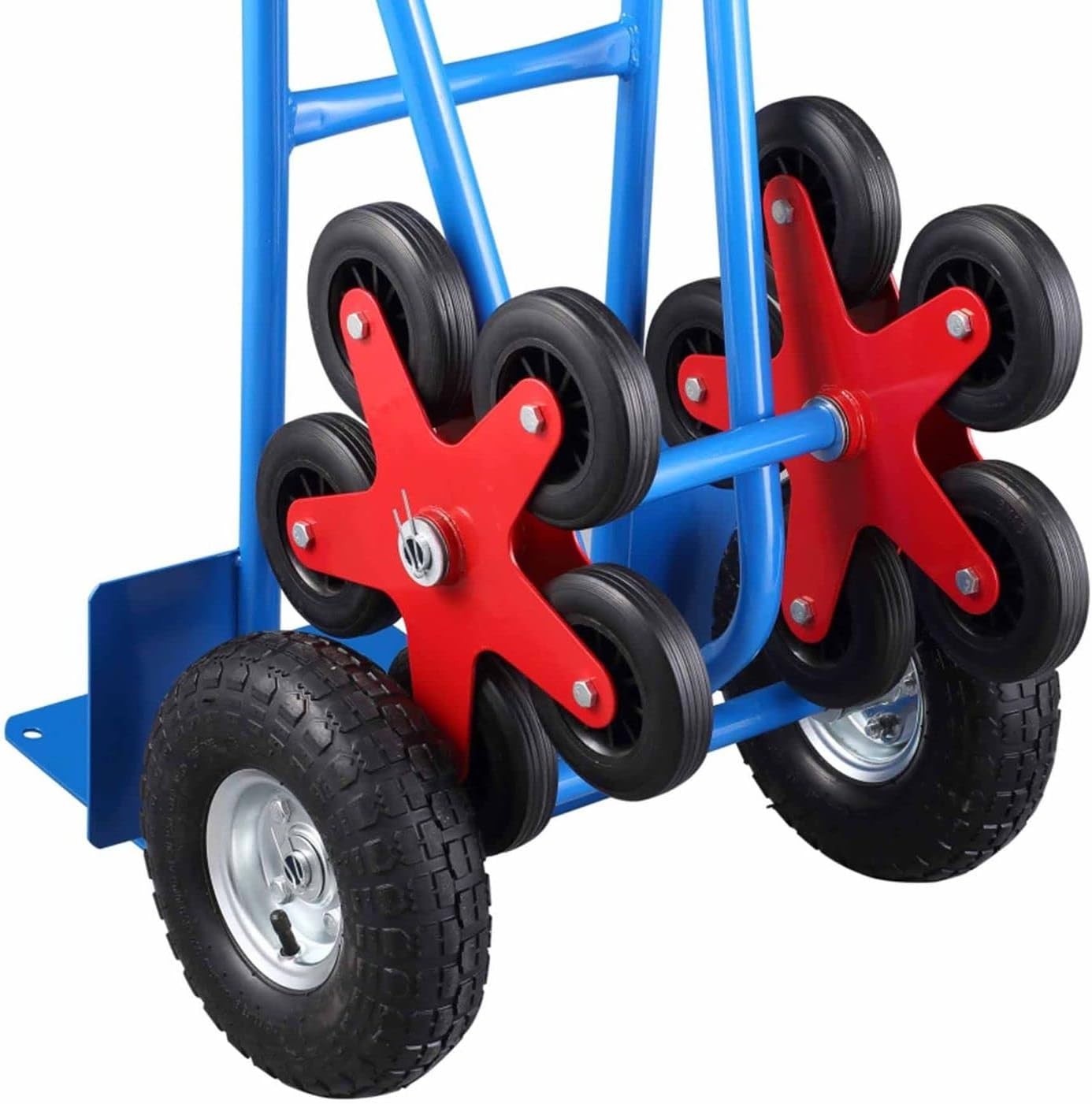 Heavy Duty Stair Climber Sack Truck 200kg 12-Wheel Hand Trolley Blue