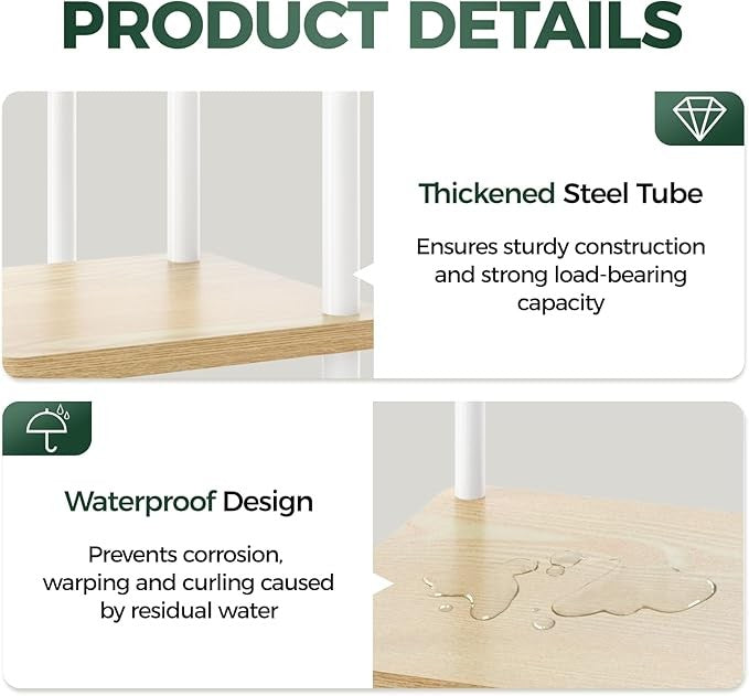 9 Tier Metal Plant Stand Indoor Outdoor Multi Shelf Flower Rack Patio Balcony