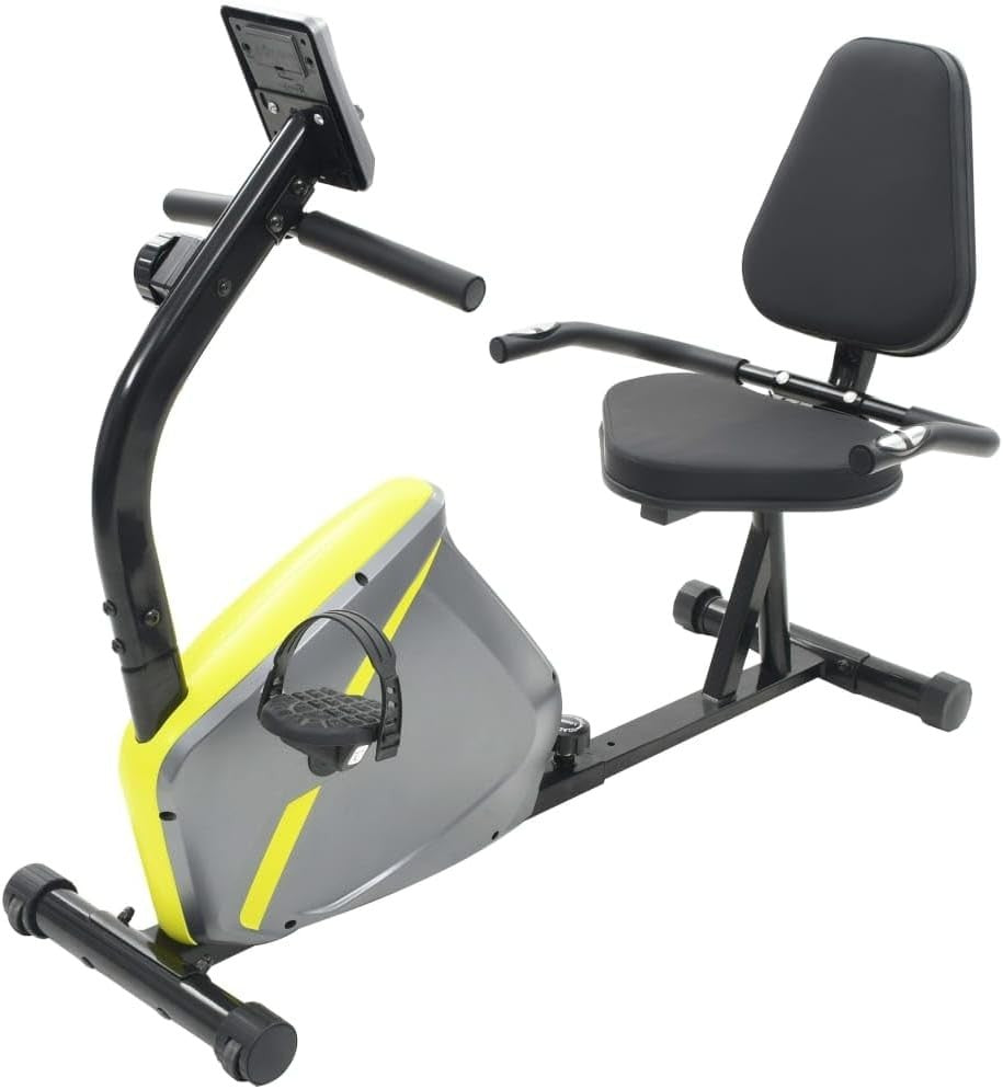 Recumbent Exercise Bike Magnetic LCD Pulse Adjustable Seat Quiet Home Fitness