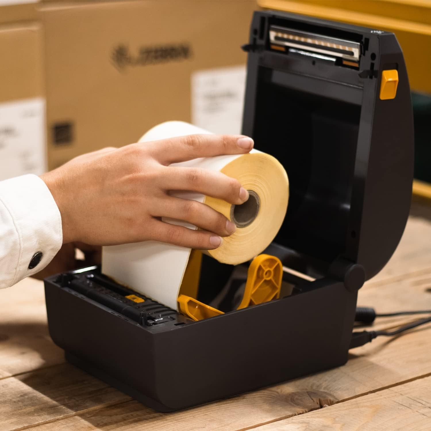 Zebra ZD230 4" Direct Thermal Desktop Printer USB & Ethernet Connectivity