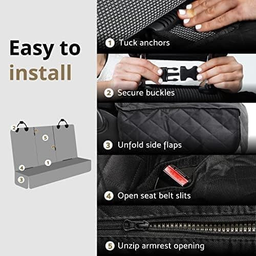 Extra Wide Dog Car Seat Cover Waterproof Non Slip Back Seat Protector