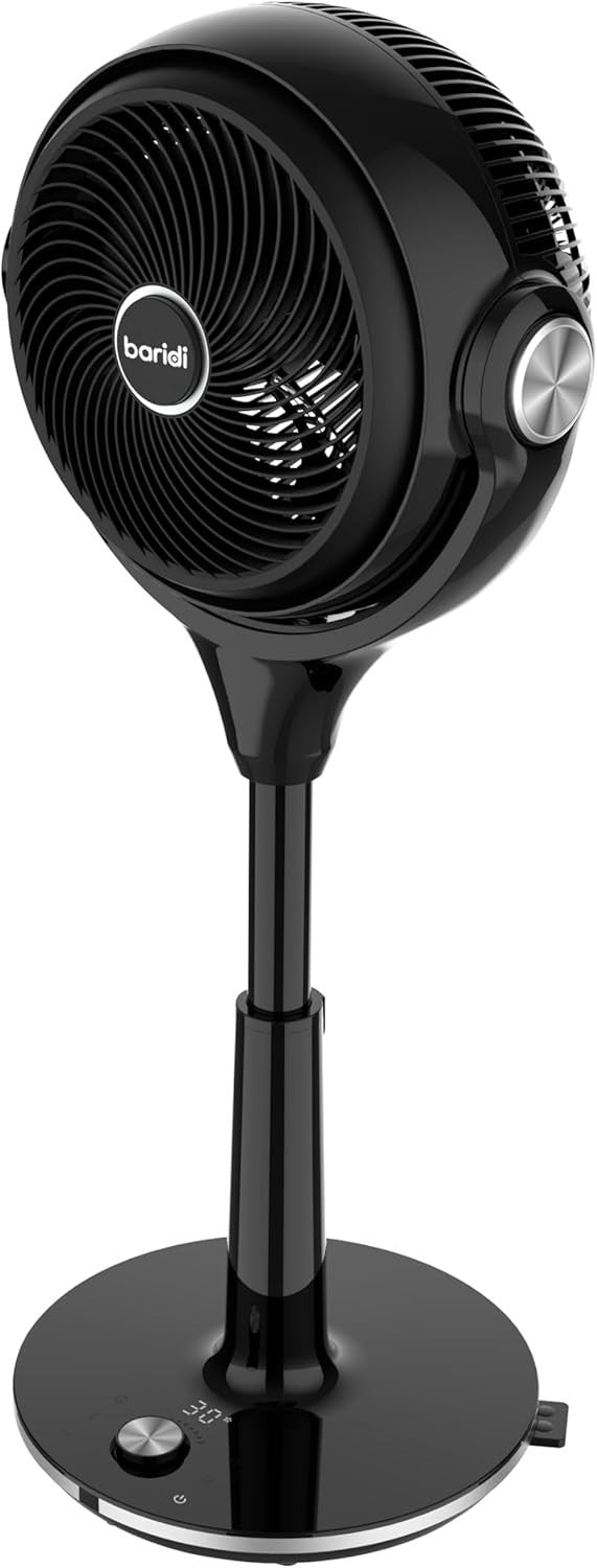 Pedestal Fan w/ Remote Control & 12hr Timer – 30 Speeds Ultra Quiet Oscillating