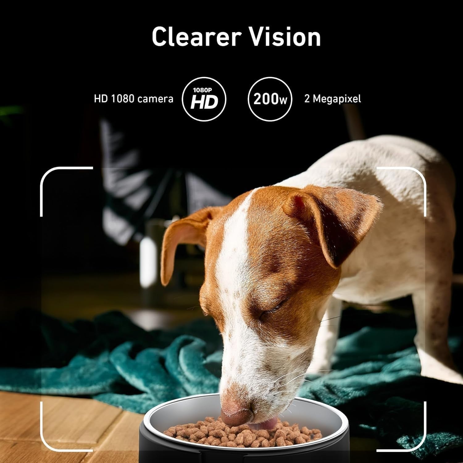 8L Automatic Pet Feeder Camera WiFi 1080P Smart Food Dispenser App