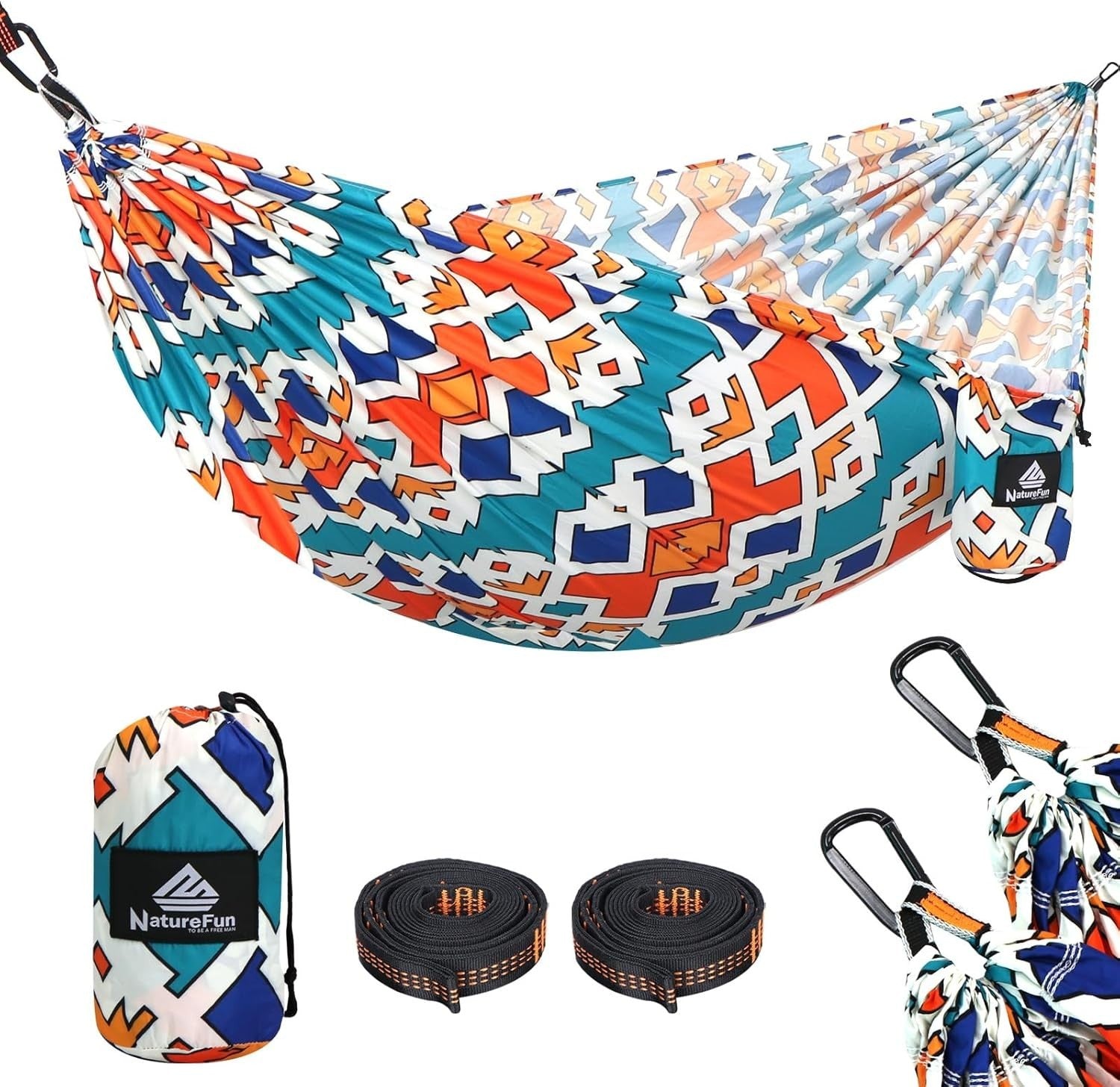 Camping Hammock 300kg Load | Quick Dry, Breathable, Compact 275x140cm
