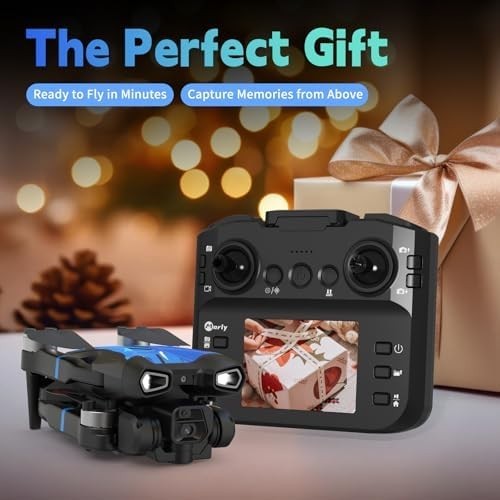 Foldable Mini Drone with 1080P Camera, LCD Remote, 3D Flips, RC Quadcopter