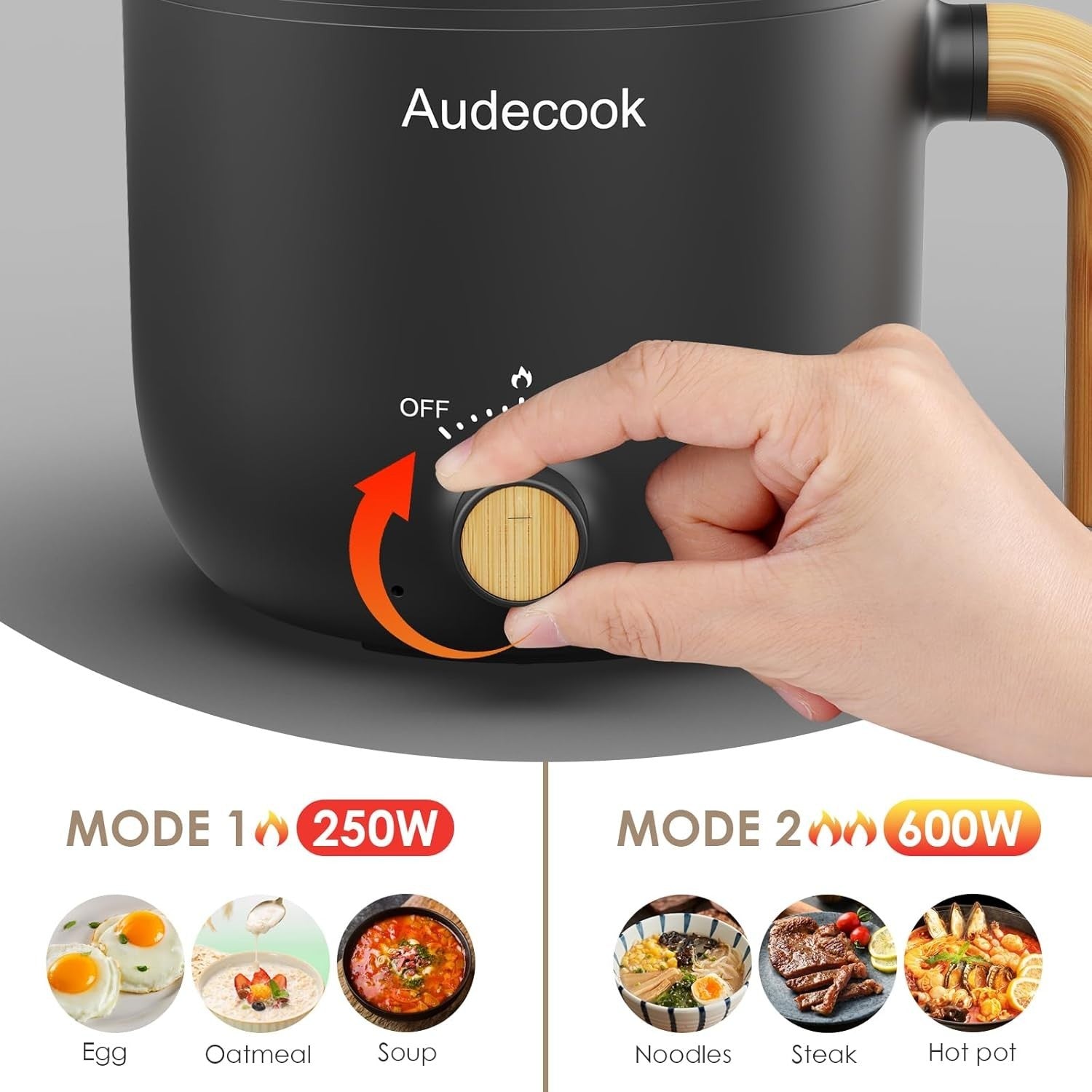 Portable Electric Hot Pot with Steamer | 1.5L Non-Stick Cooker, Dual Heat