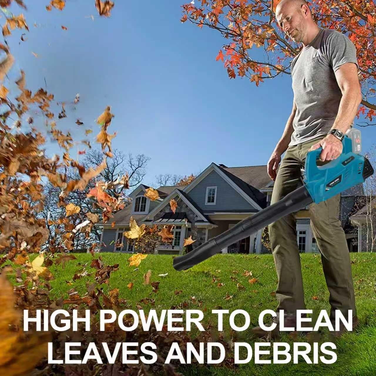 Cordless Leaf Blower 18V Battery Compatible Pro Power Lightweight Handheld