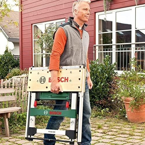 PWB 600 Folding Workbench Bamboo Top 200kg Portable Clamping Table