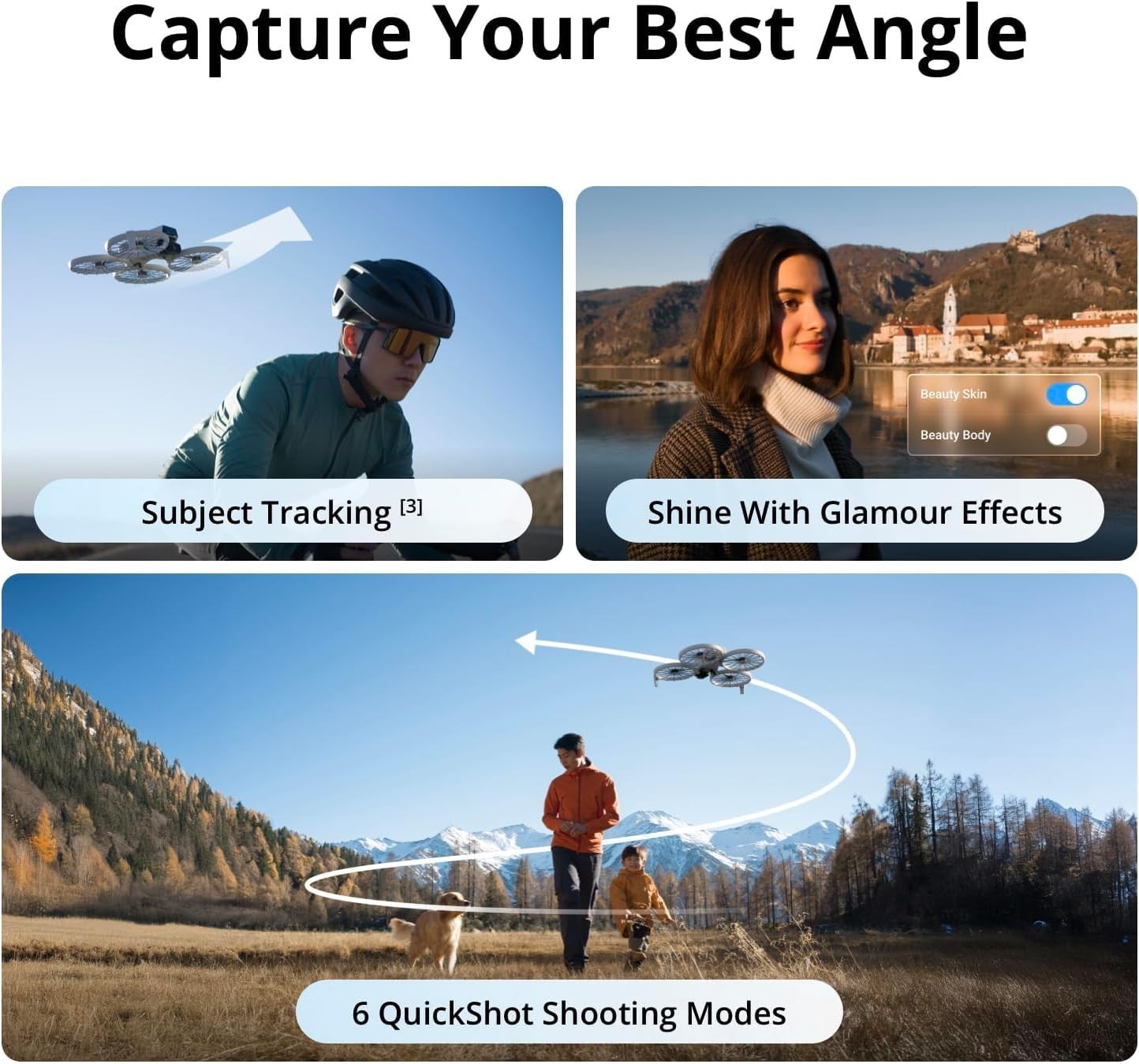 DJI Flip 4K Camera Drone with RC 2 Controller, 31-Min Flight, Palm Takeoff