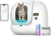 76L Self Cleaning Cat Litter Box App Control Odor Control Multi Cat