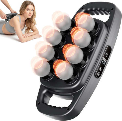 8 Head Deep Tissue Massage Gun 30 Levels 16 Speed Muscle Pain Relief