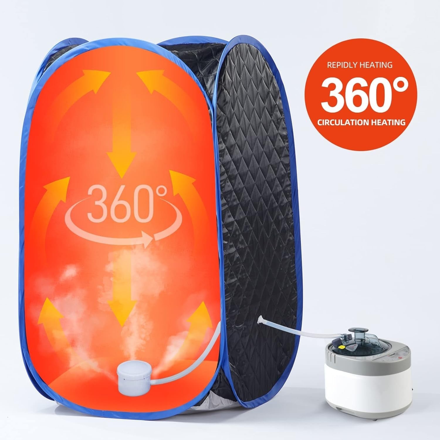 4L Portable Steam Sauna Spa Machine 1500W Remote Timer Herbal Detox Body Therapy